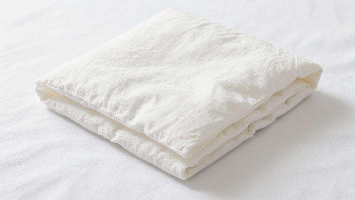 Cooling cotton duvet insert for a refreshing sleep.