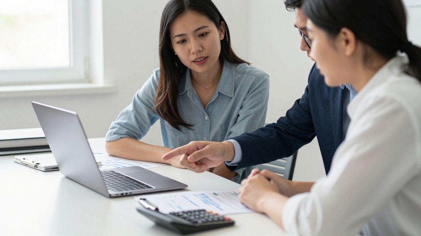 Business owner comparing reconciliation software options