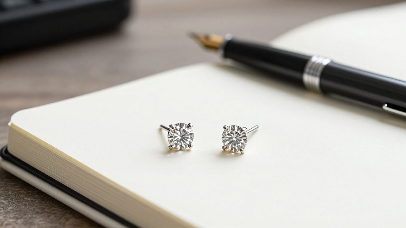 Subtle sparkles that look professional with office attire