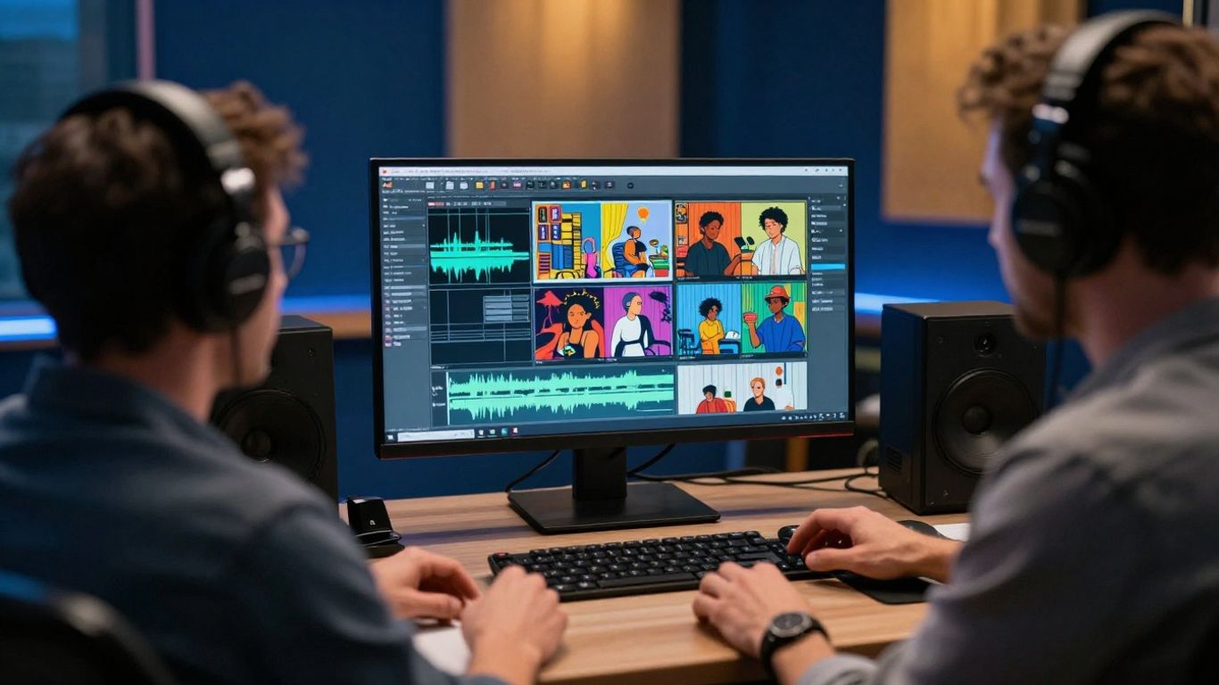 Photorealistic music video planning studio