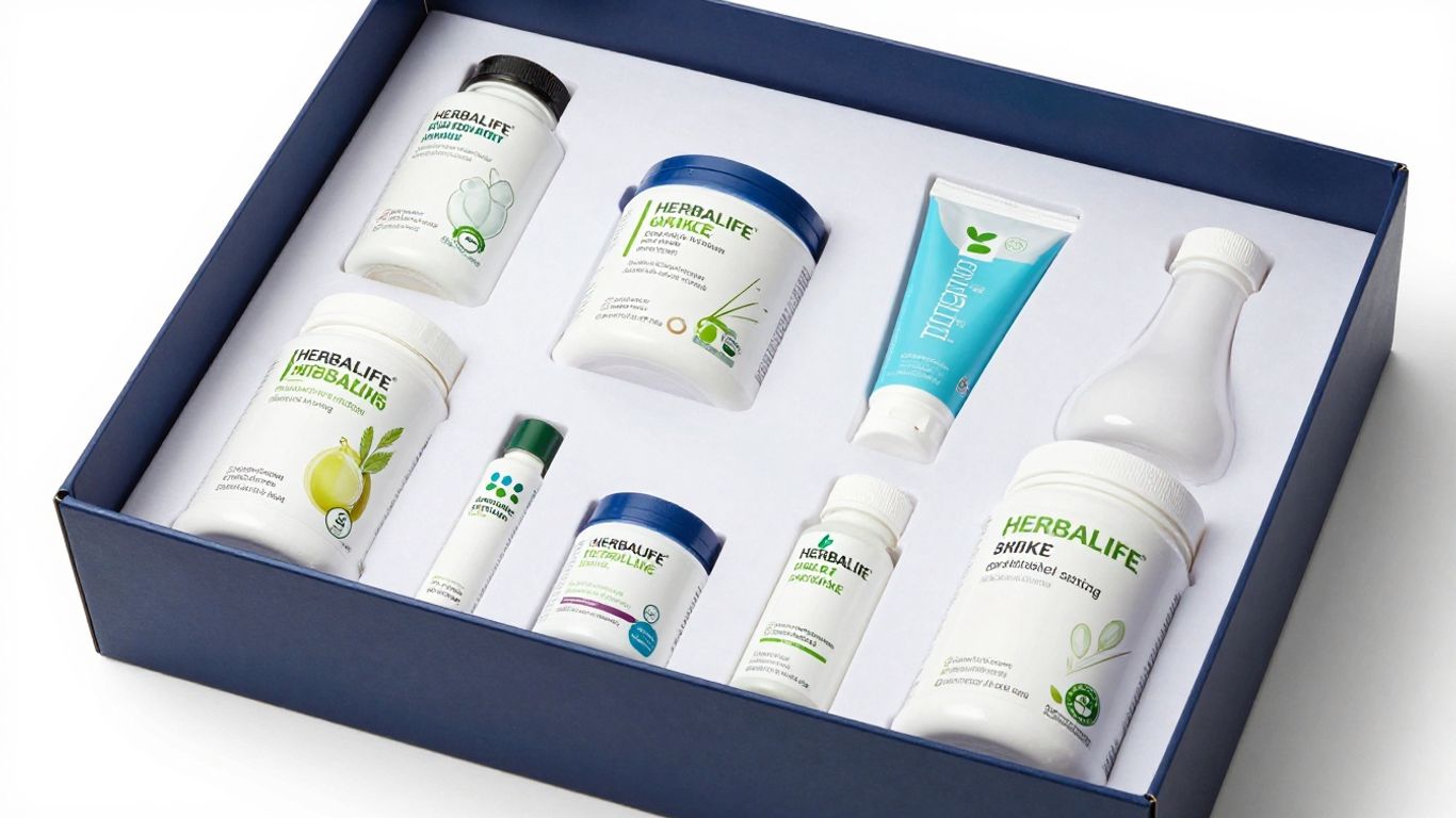 Herbalife distributor kit with products inside