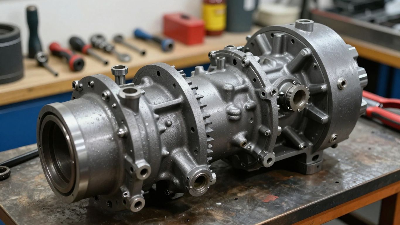 Reconditioned Mitsubishi gearbox ready for shipping