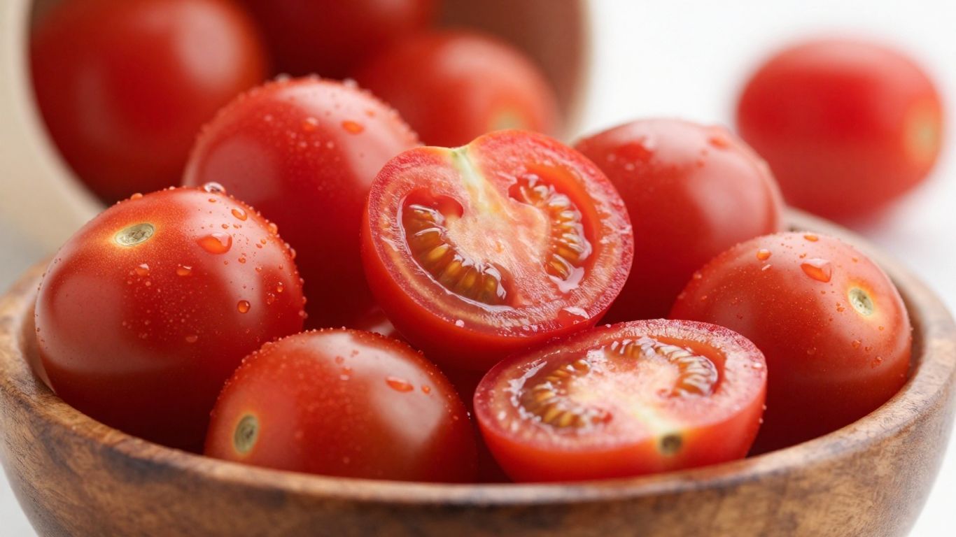 Bowl of fresh cherry tomatoes