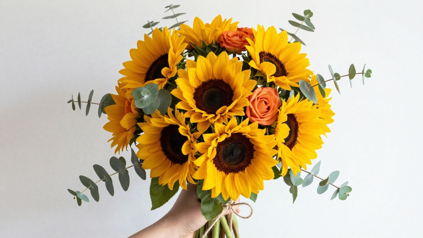 A vibrant bouquet of fresh flowers for celebration