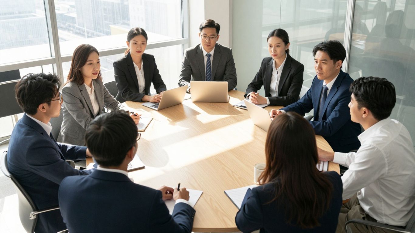 Business team planning for growth and SEO.