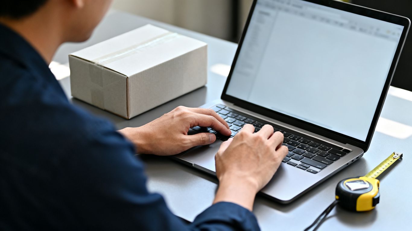 Seller reviewing structured product attributes on screen