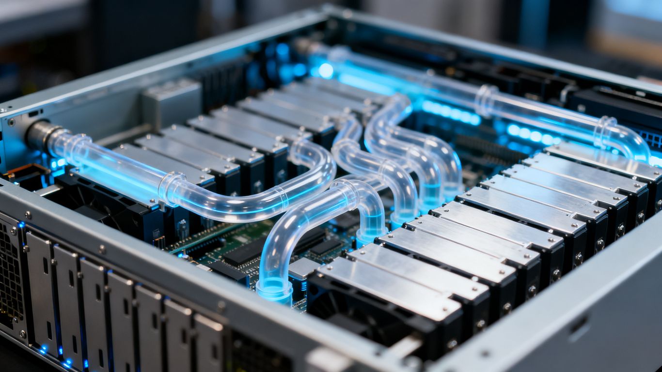 Server rack interior cooling system