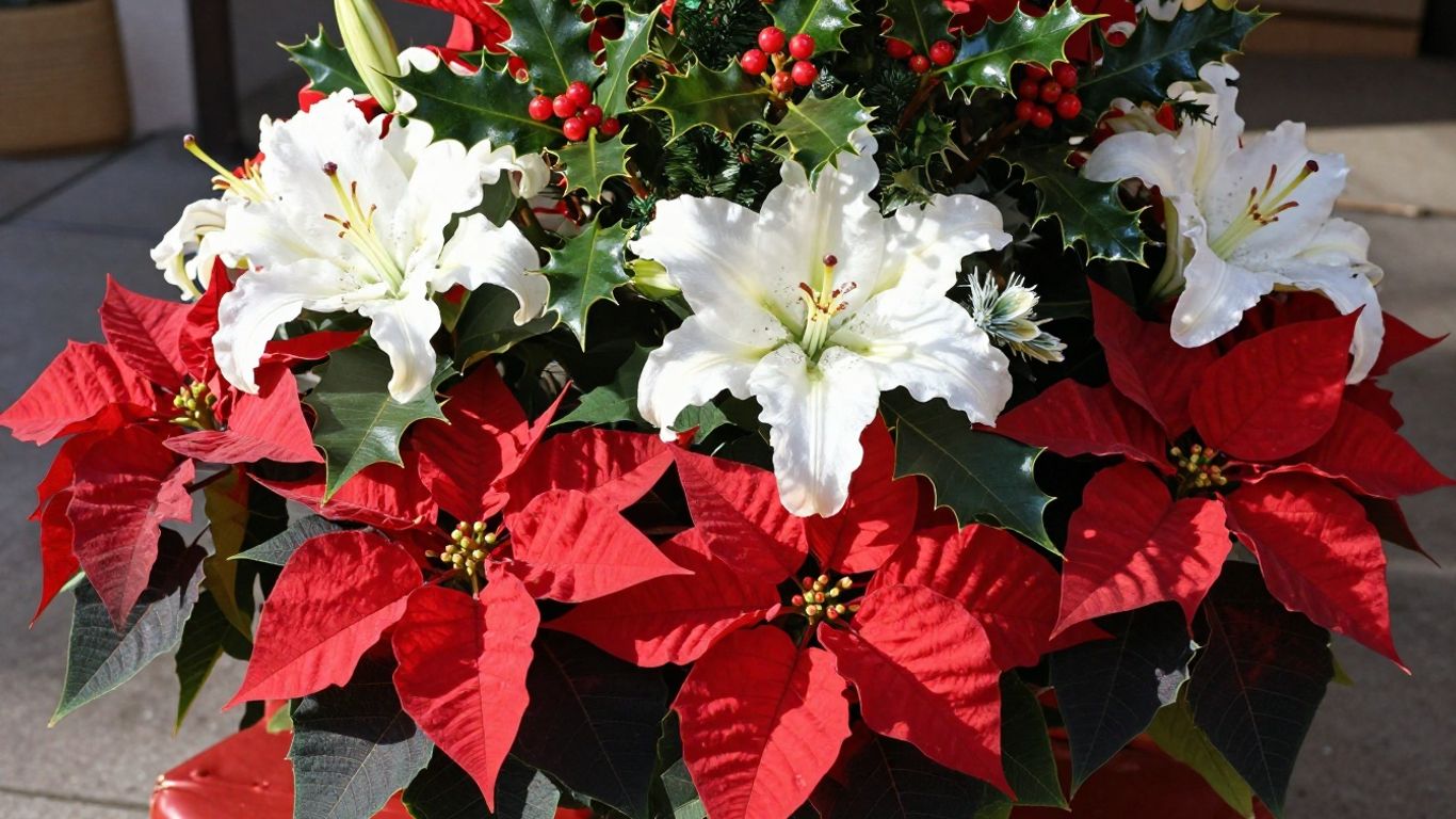 Festive Christmas flowers in Altona