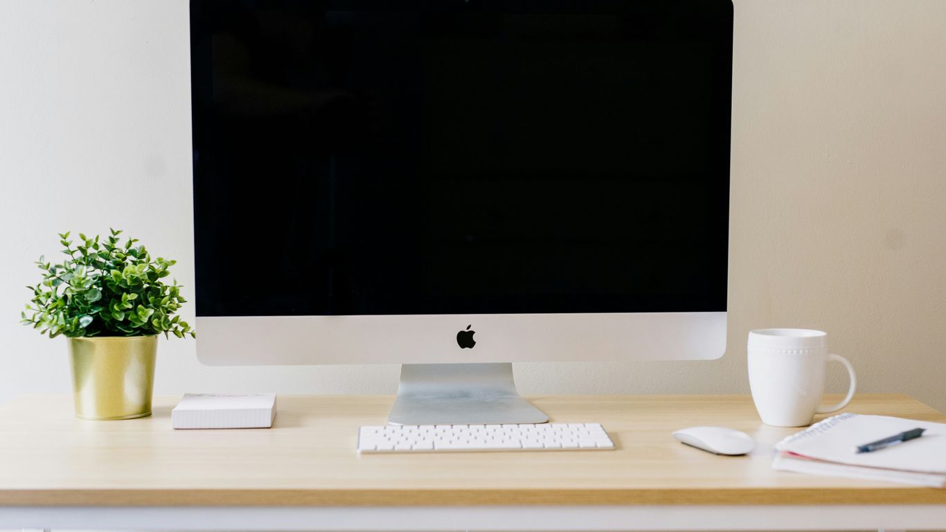 A clean minimalist workspace