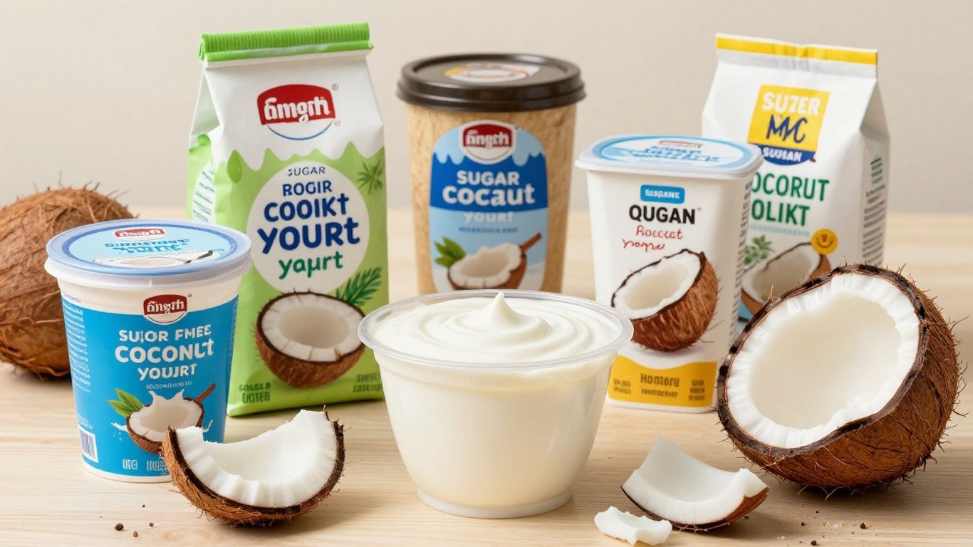 Sugar-free coconut milk yogurt brands and ingredients