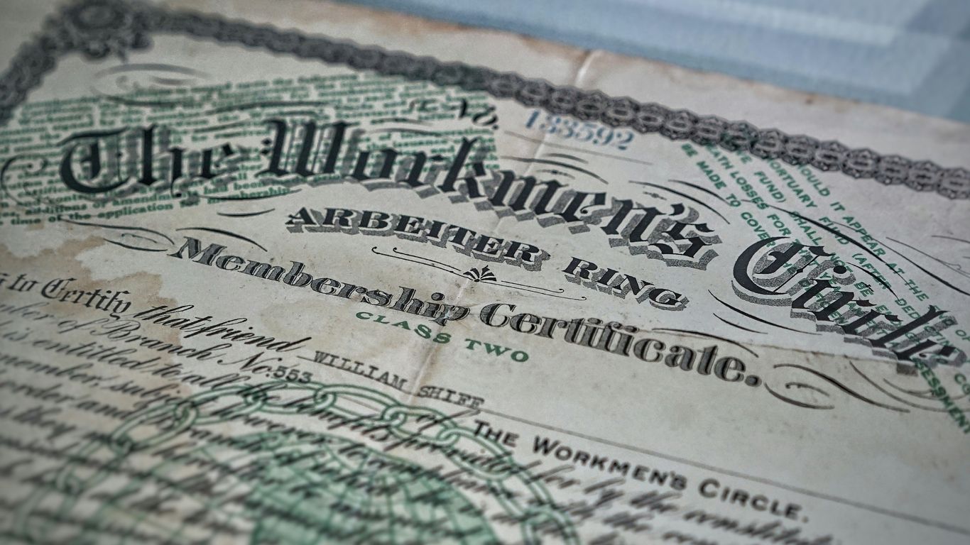 Membership Certificate paper