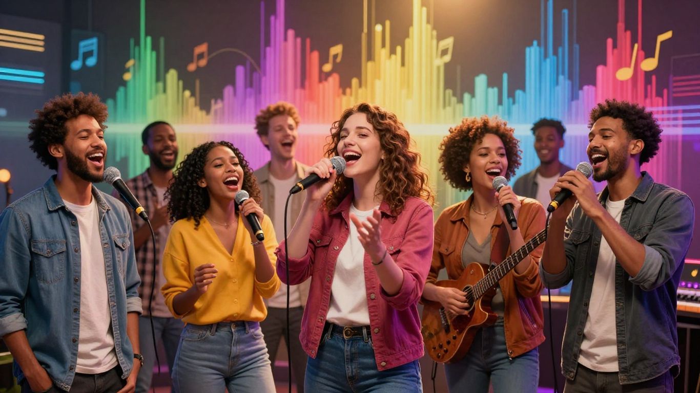 AI song generator with real singing vocals