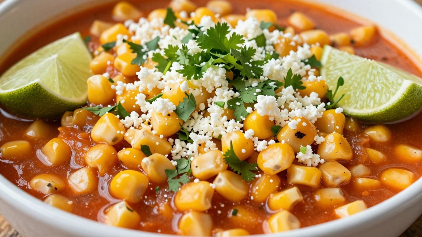 Elote Loco Mexican street corn dip with cilantro and cheese.