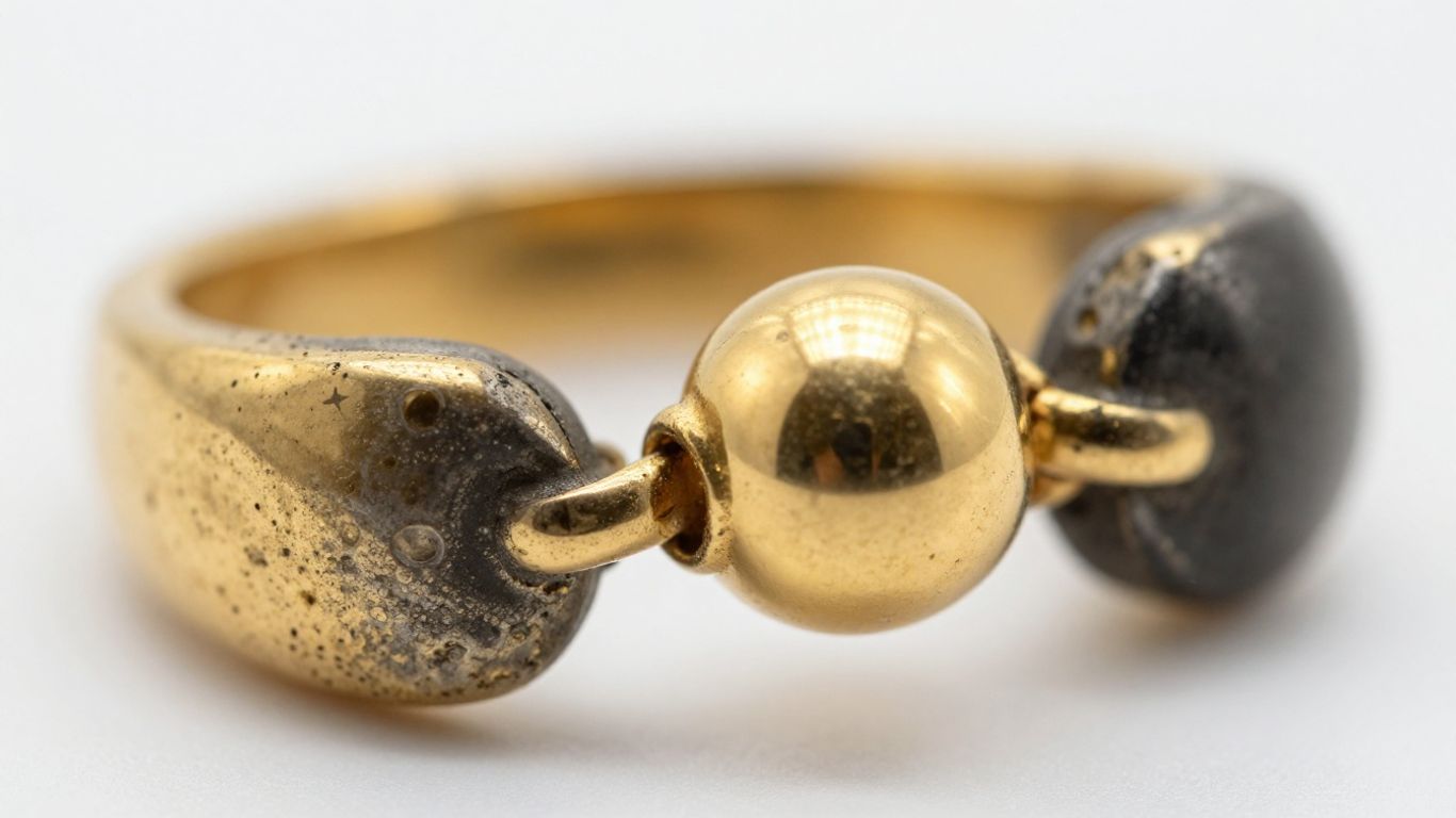 Bijoux en or ternis et nettoyés