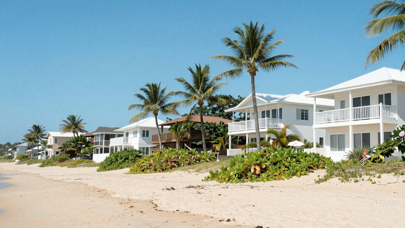 Coastal view of beach neighborhoods