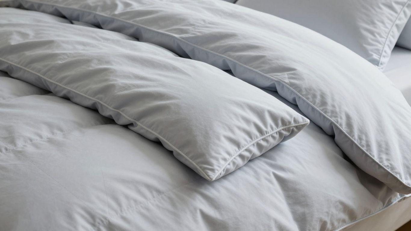 Neatly folded king size duvet cover with plush texture.