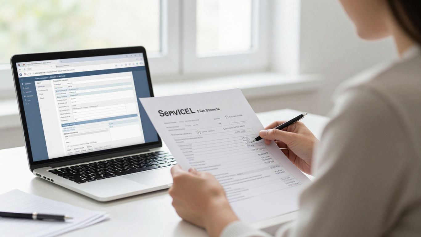 Practice owner reviewing billing service options