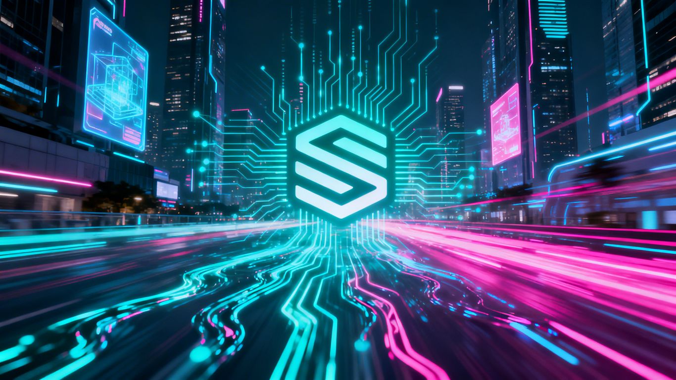 Solana blockchain network visualization