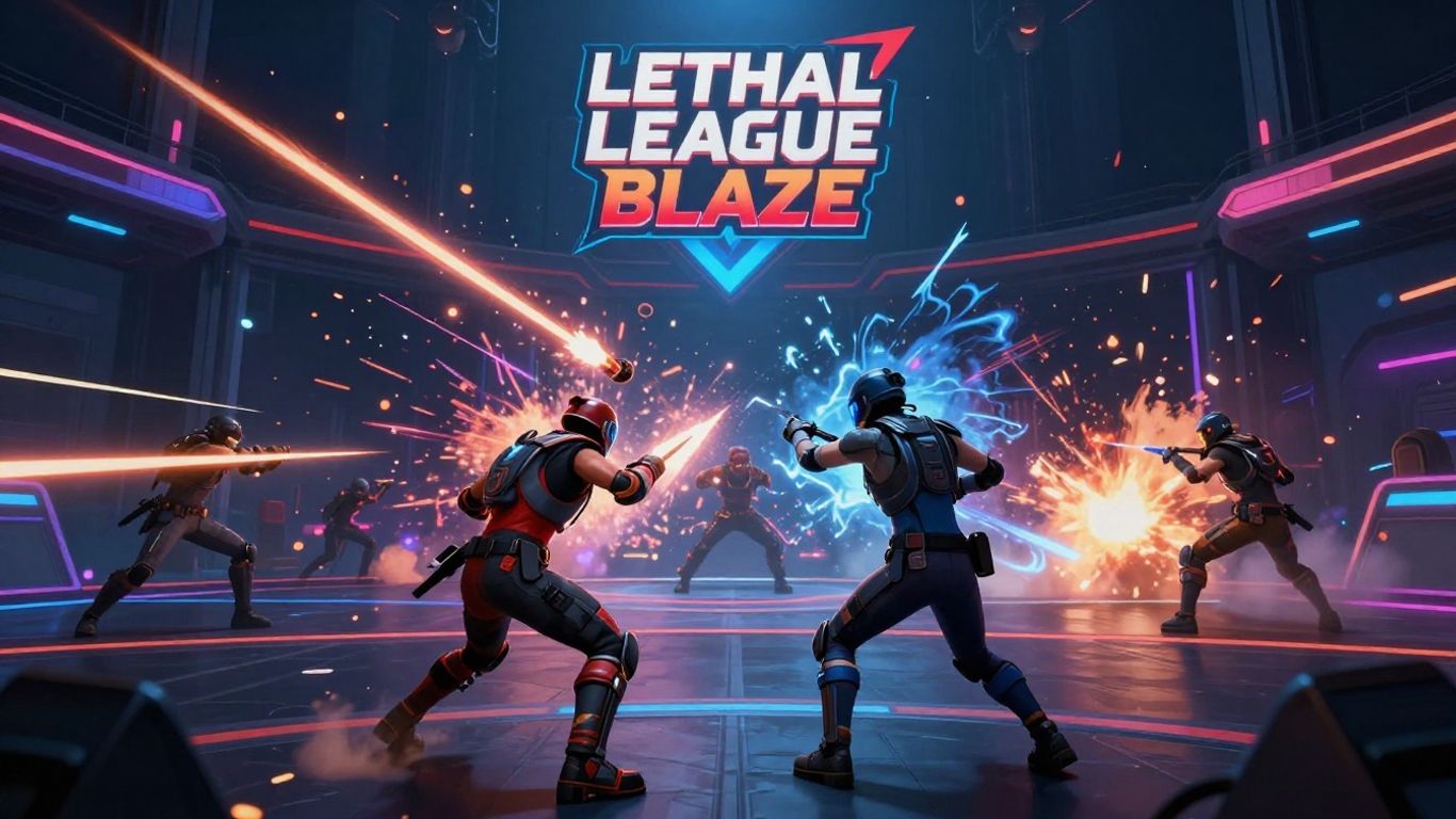 Lethal League Blaze characters in intense combat.