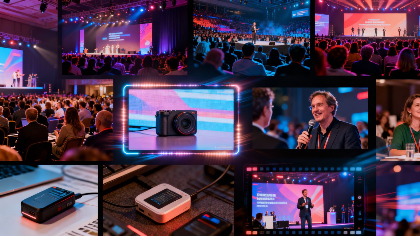 Multimedia press release visuals with images and video.