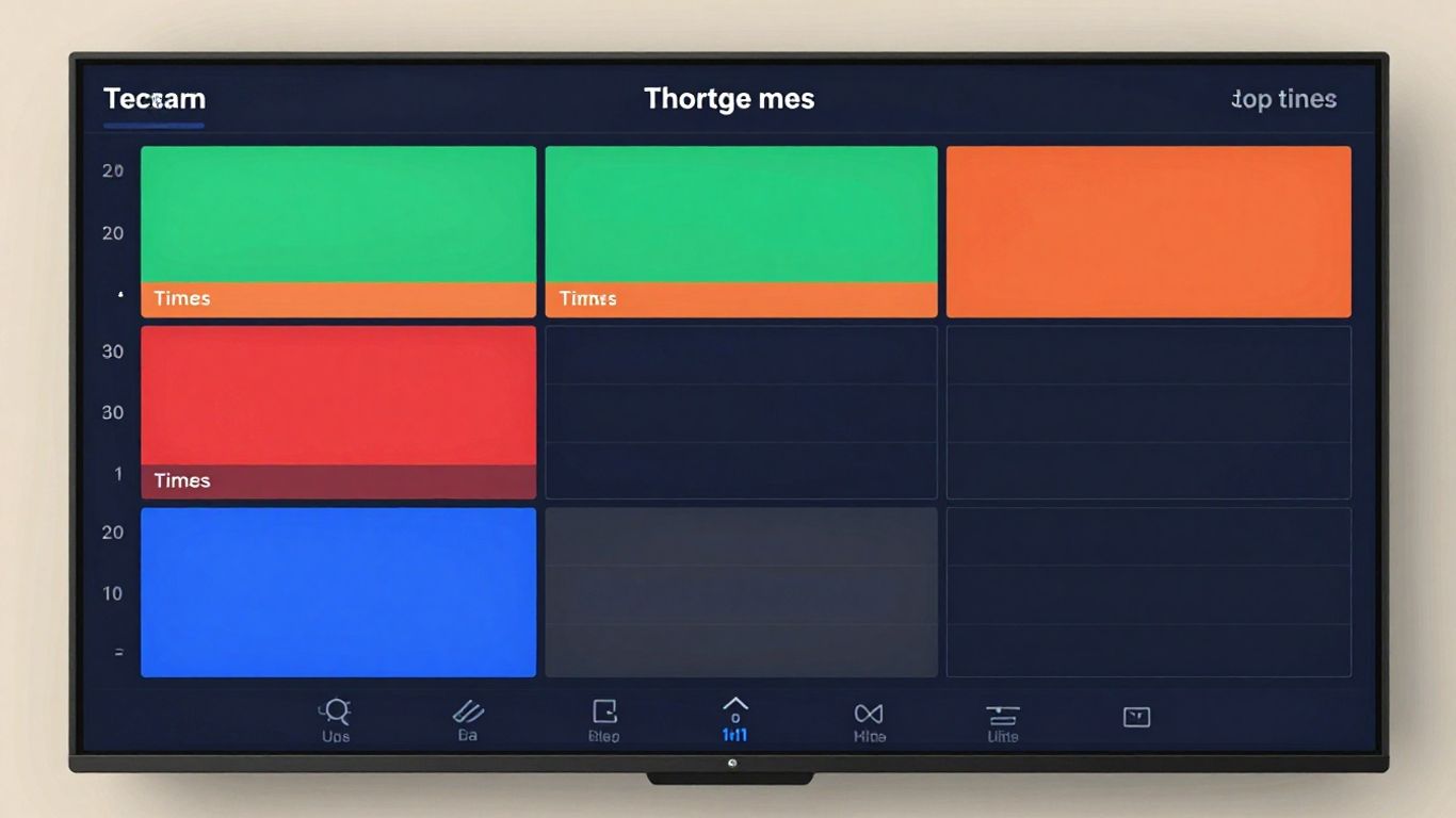 Trading terminal with session indicator blocks.