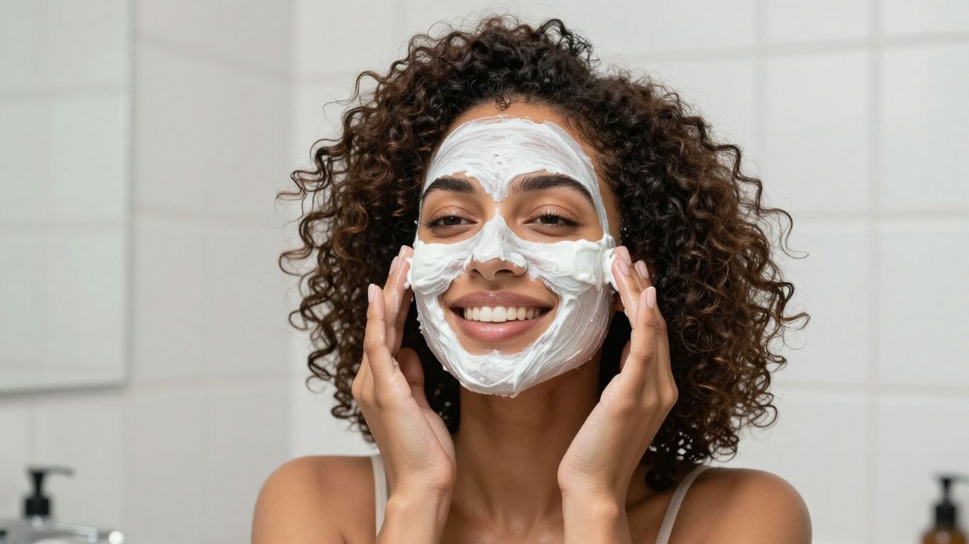 Nourishing hair mask for curly patterns