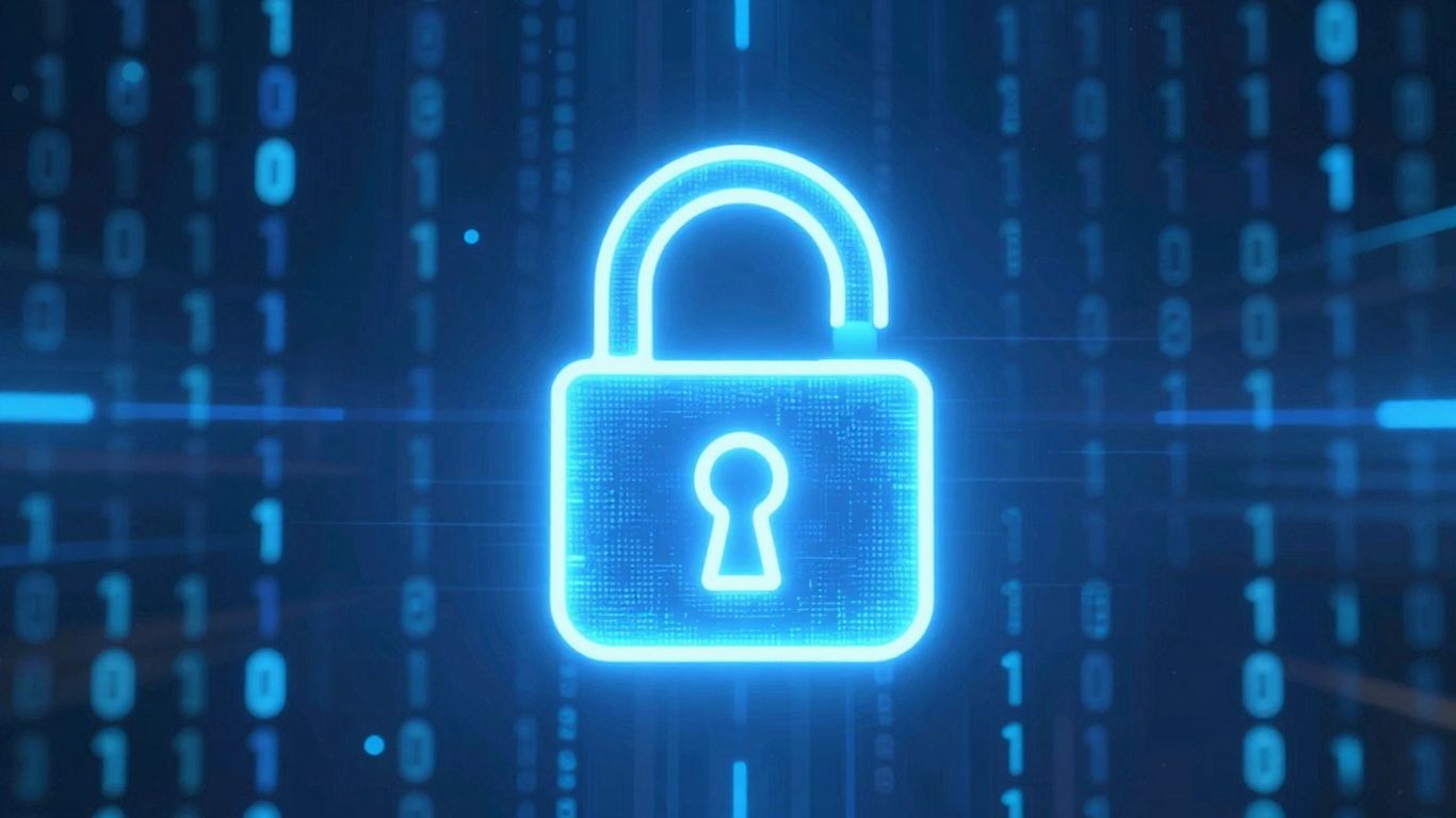 Microsoft security update patch digital shield lock icon
