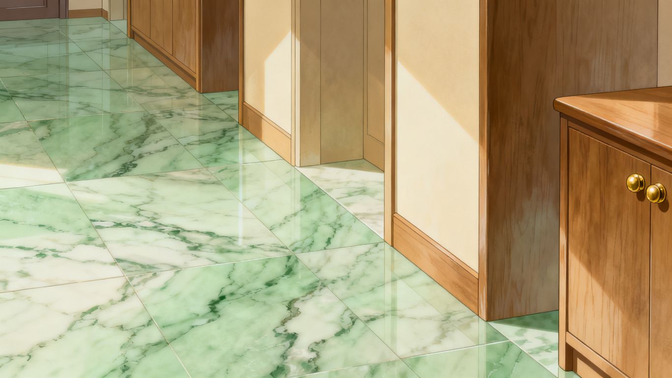 The natural textures of green stone