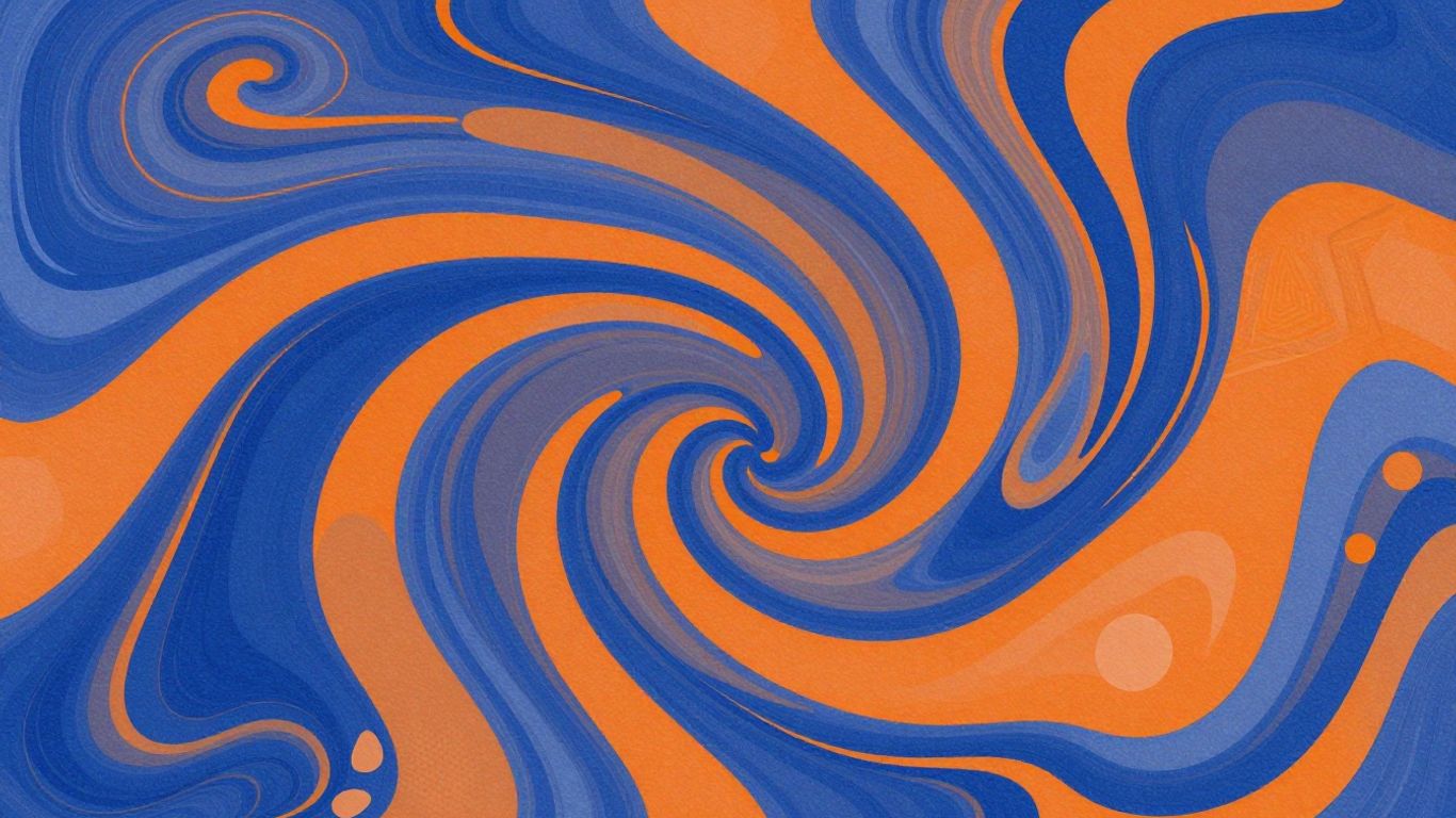 Abstract digital artwork with swirling colours and dynamic shapes.