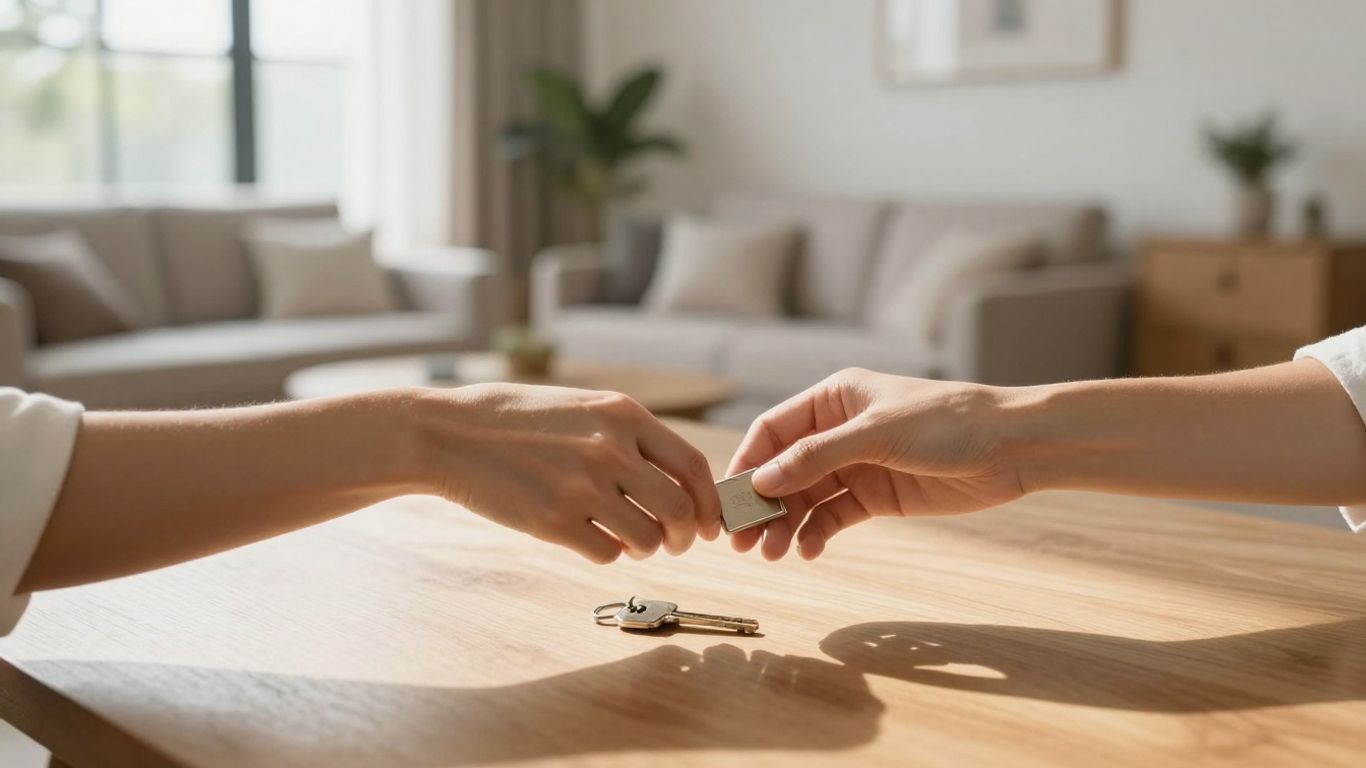 Processus d'accueil dans un logement moderne