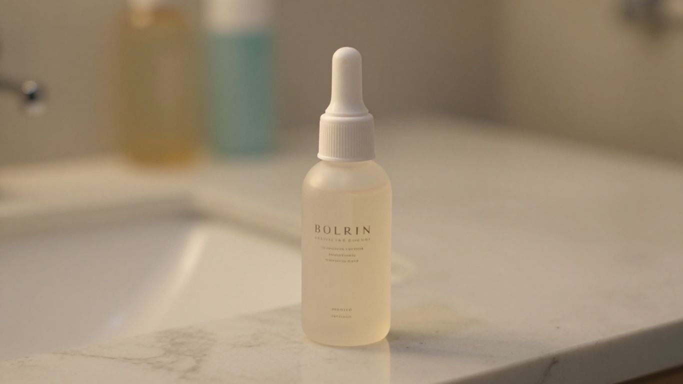 A elegant glass bottle of silicone-based personal lubricant