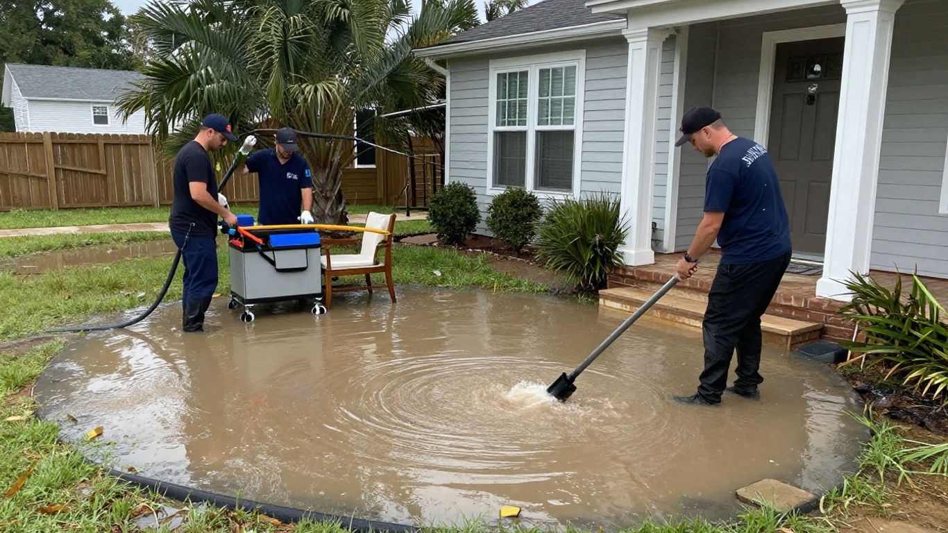 Water extraction service in Berkeley Lake, Georgia.