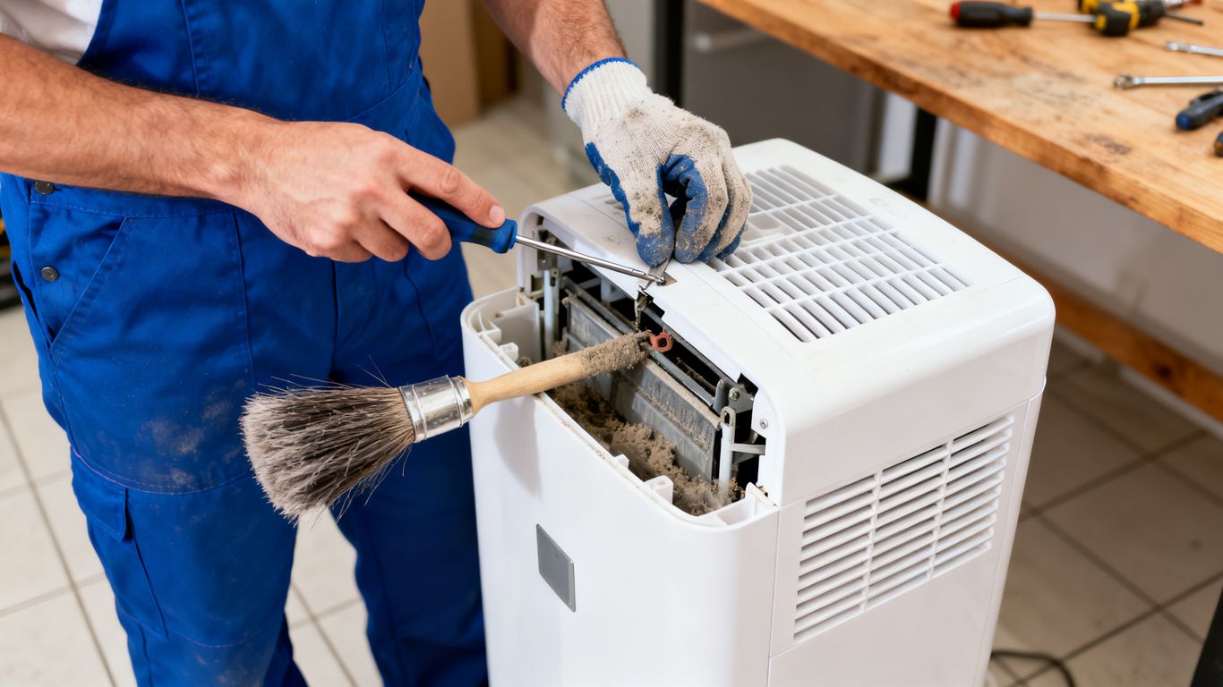 Professional checking internal fan components