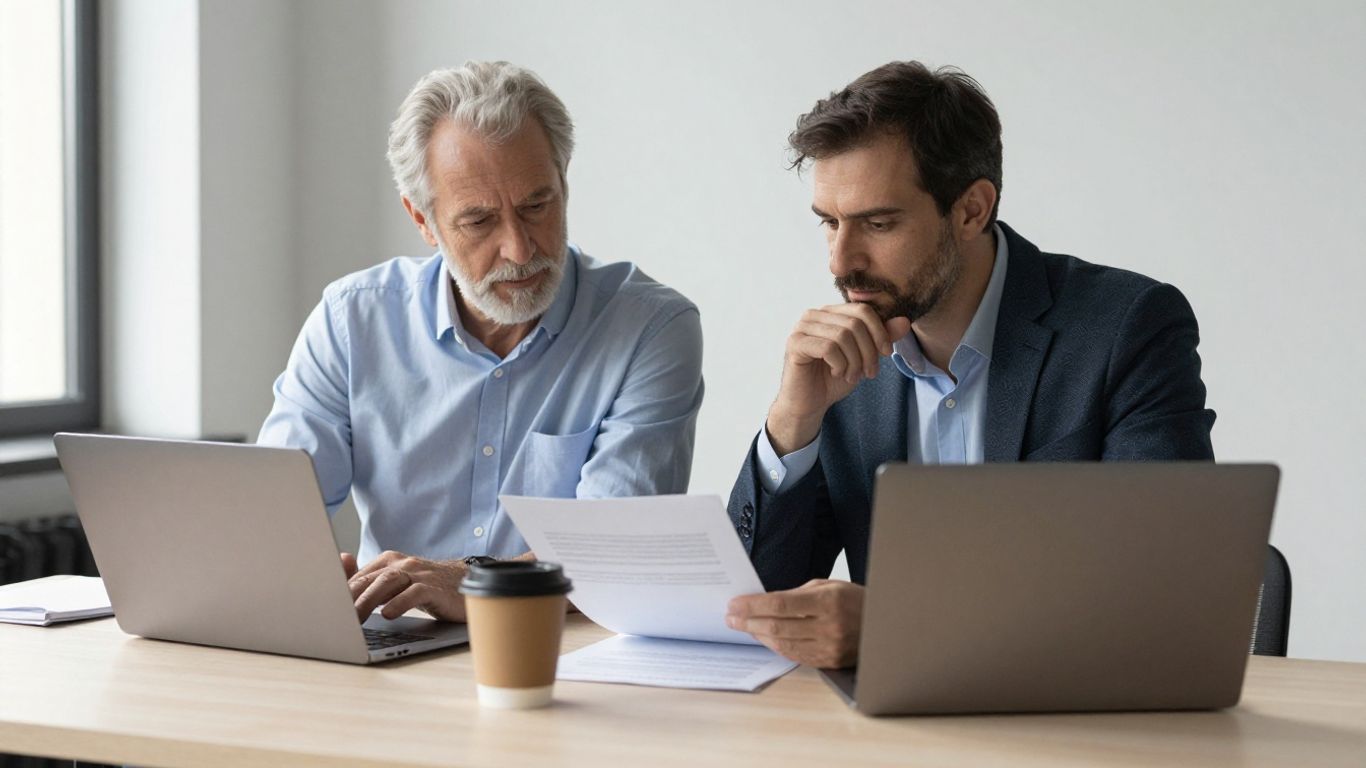 Fractional executive reviewing SaaS contract