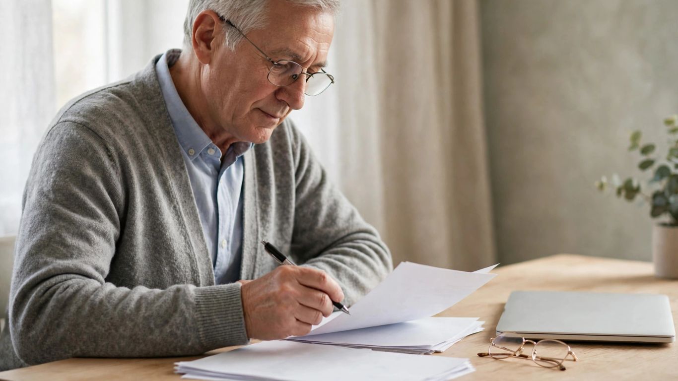 Older adult reviewing Medicare coverage options at home