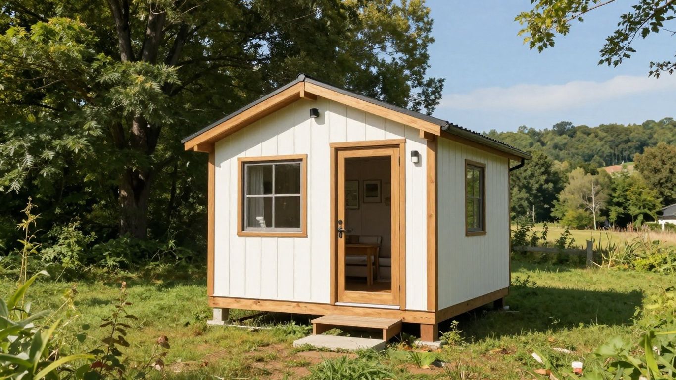 Tiny home in Maryland landscape