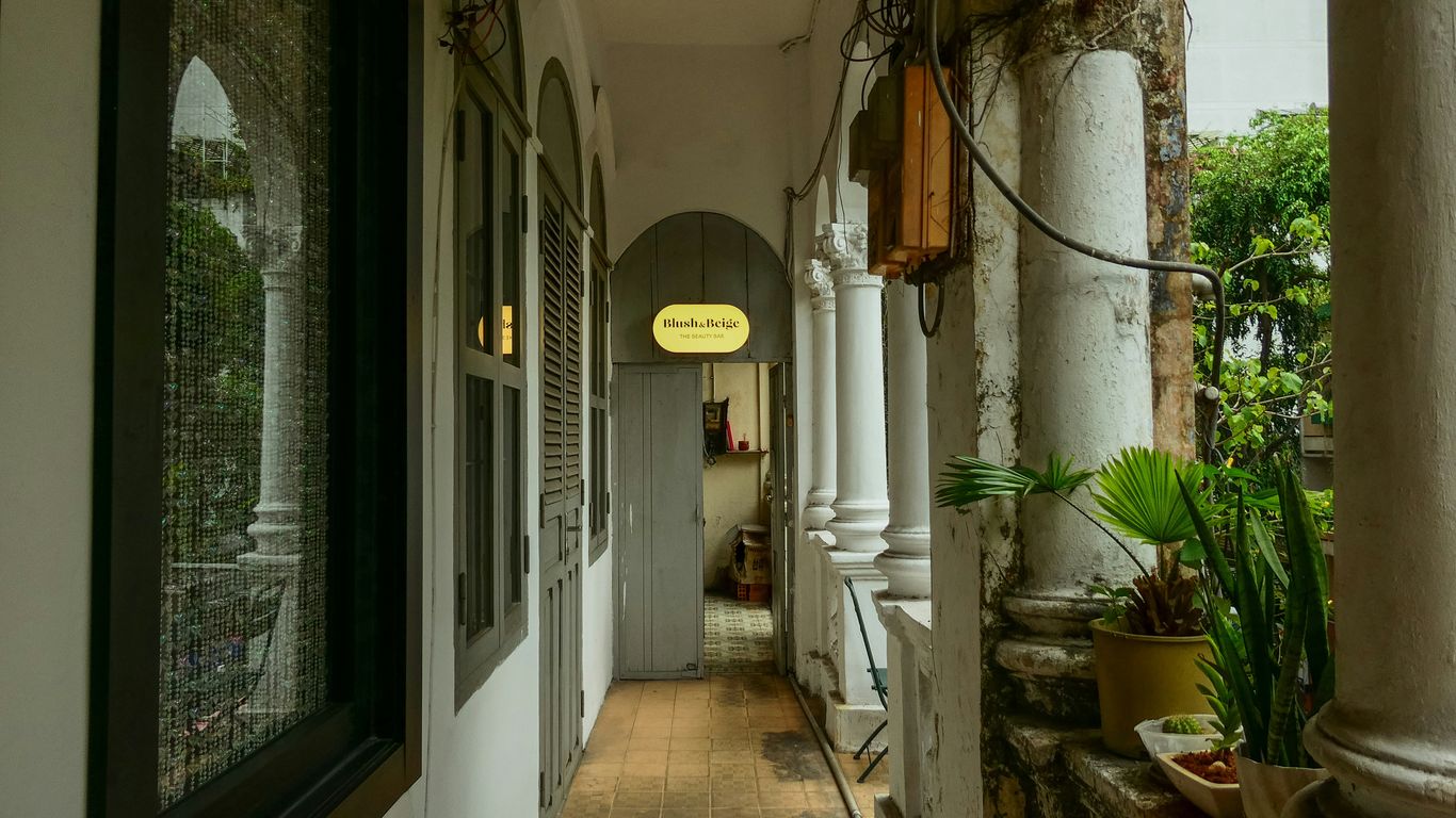 Traditional shophouse architecture in Singapore