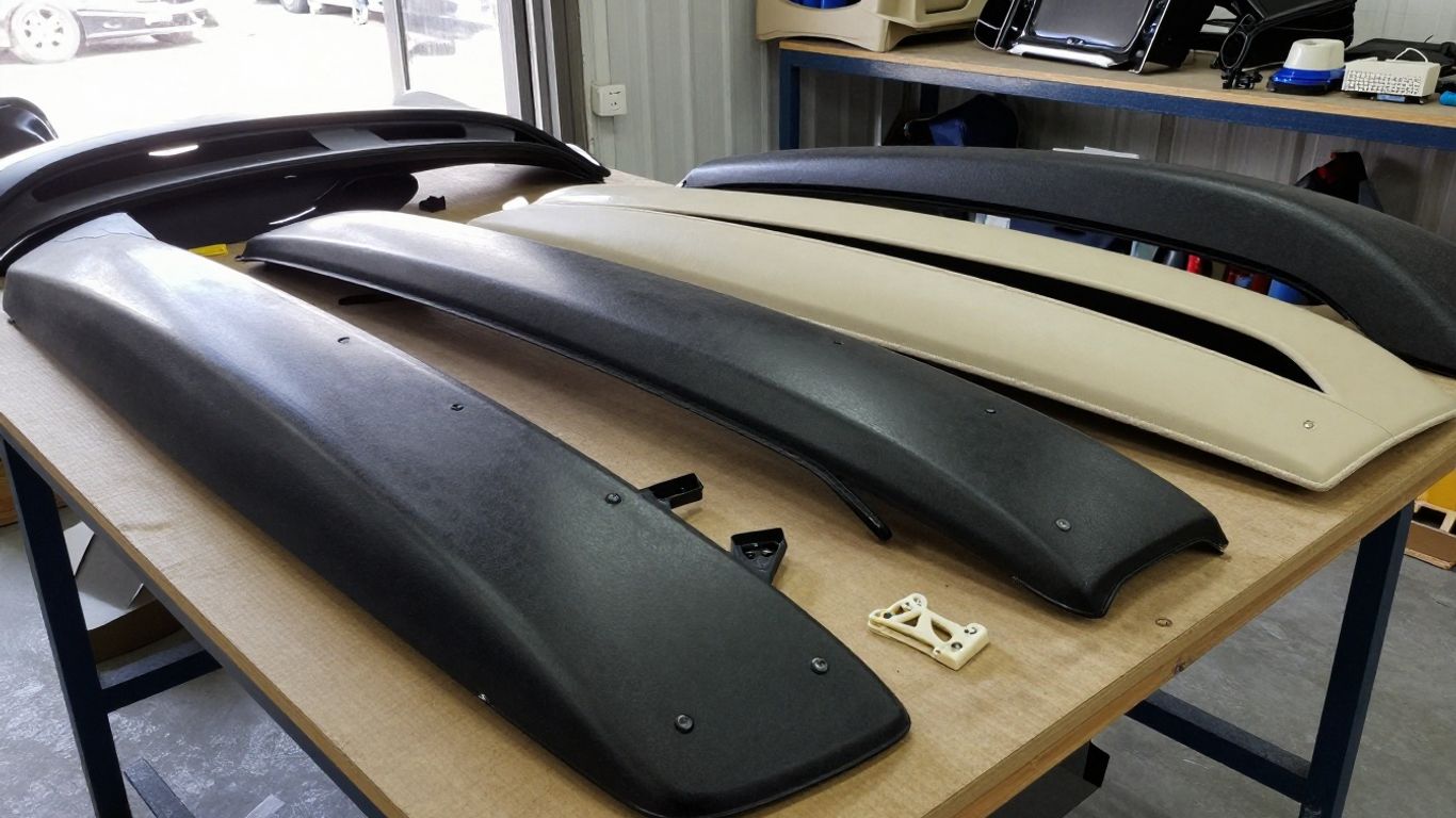 Recycled BMW interior panels in salvage inventory