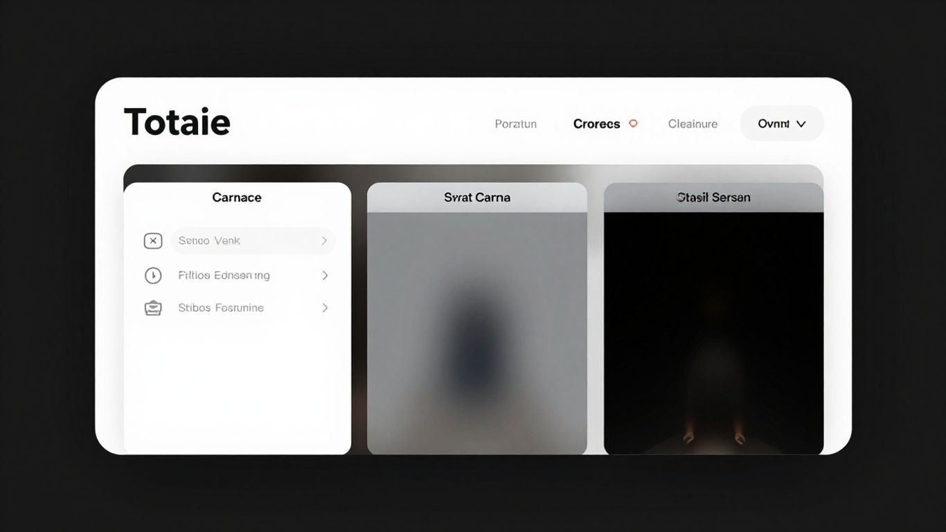 Interfaz de usuario limpia y minimalista de aplicación web.