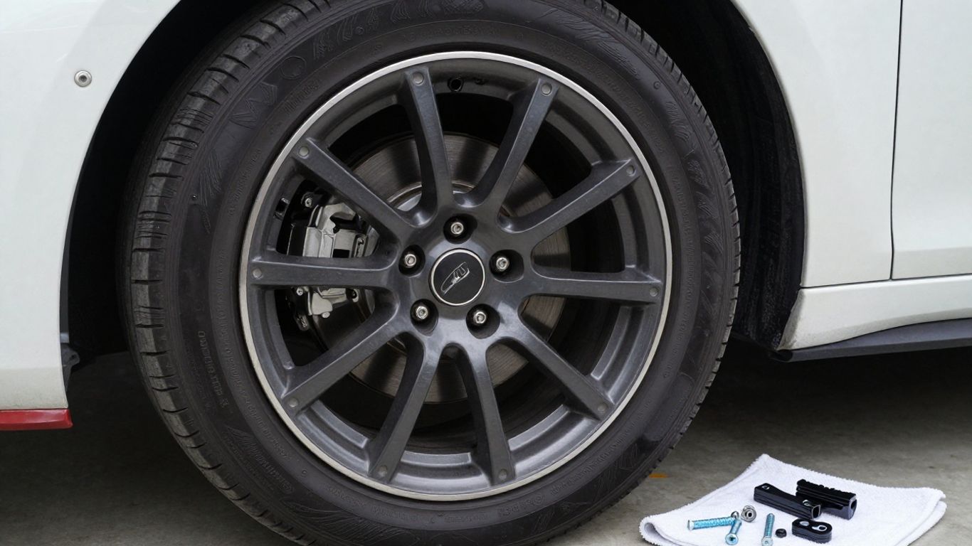 Clean wheel well ready for mud flap installation