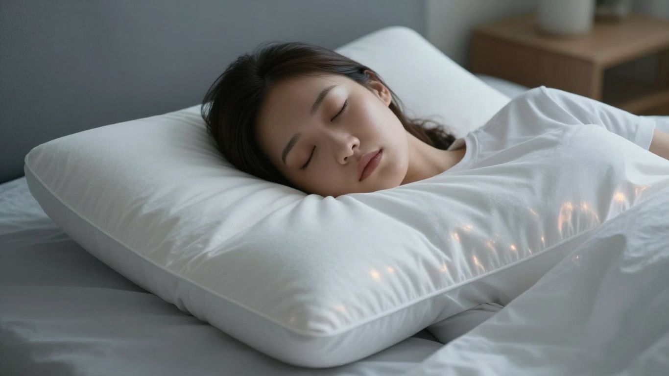 Person sleeping on a cool, comfortable pillow.