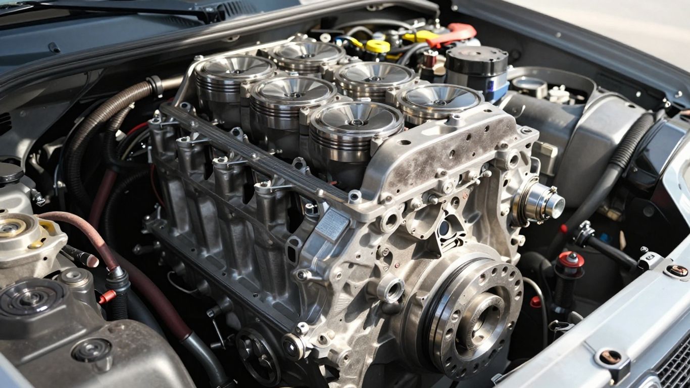Nissan Navara engine close-up