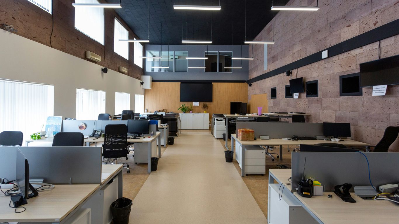 A secure office environment managing high volumes