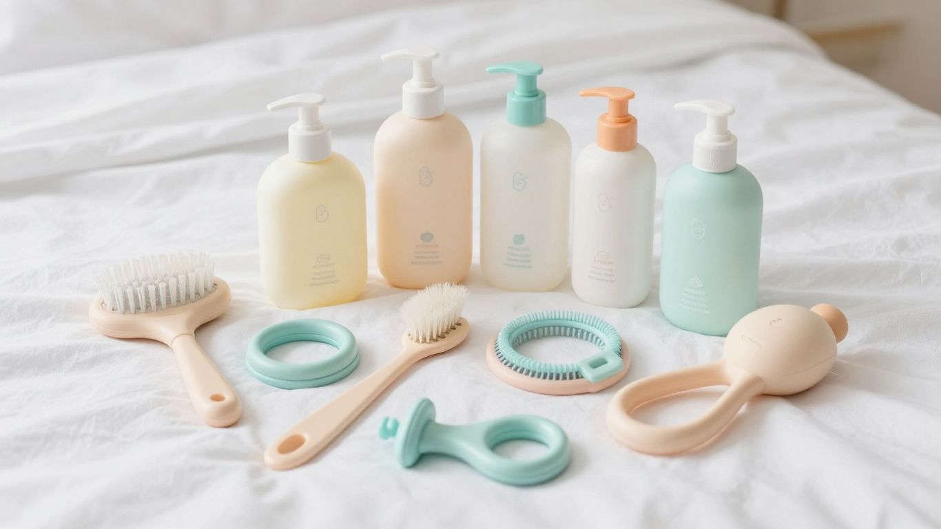 Colección de productos de cuidado para recién nacidos