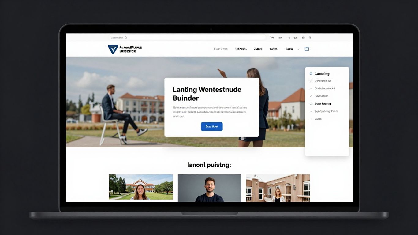 Leadpages funnel builder interface with landing page template