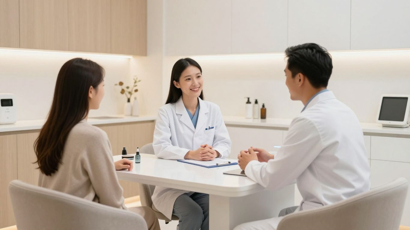 Professional aesthetic consultation in a UK clinic.