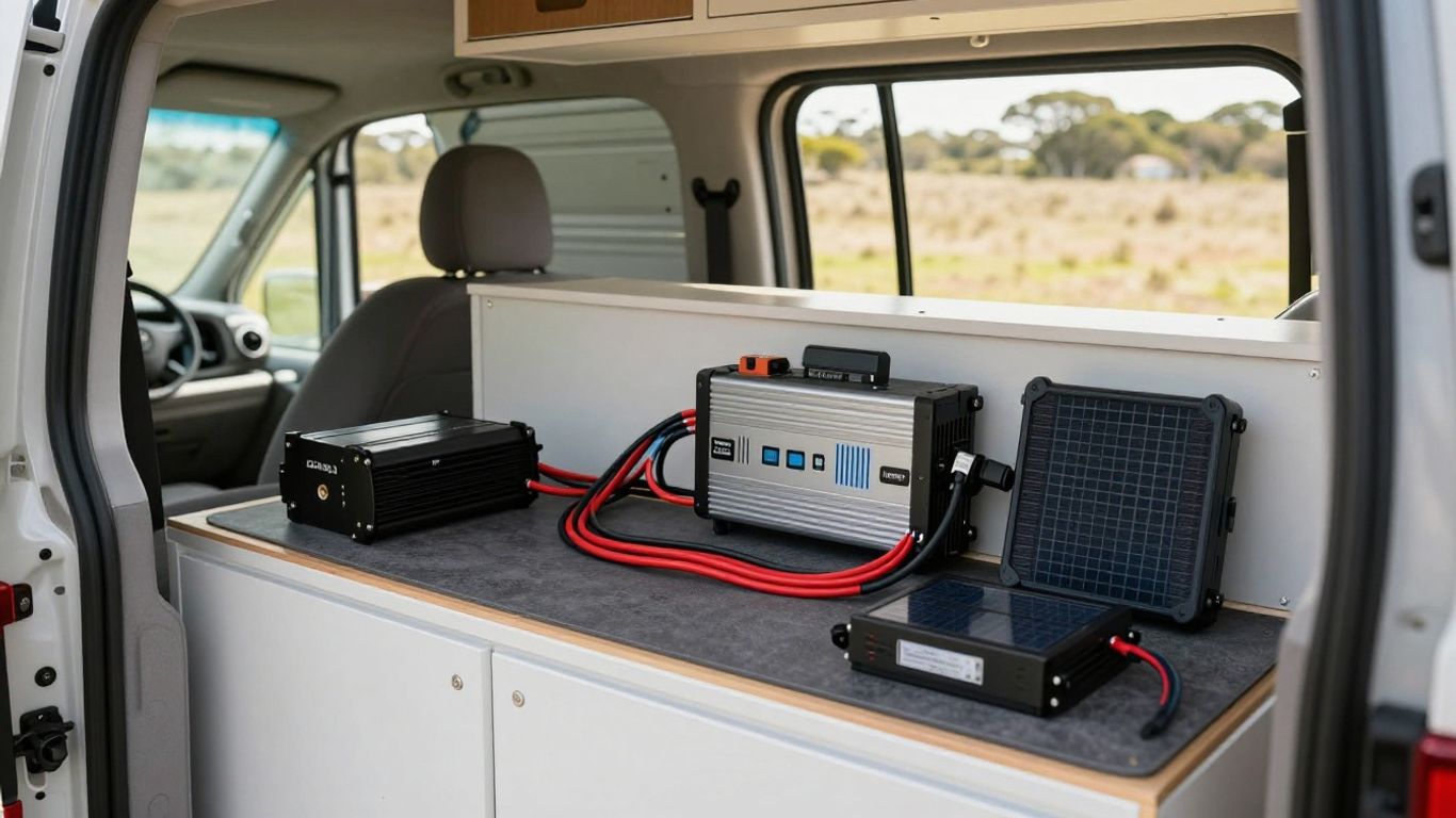 Lithium battery installation in an Australian campervan