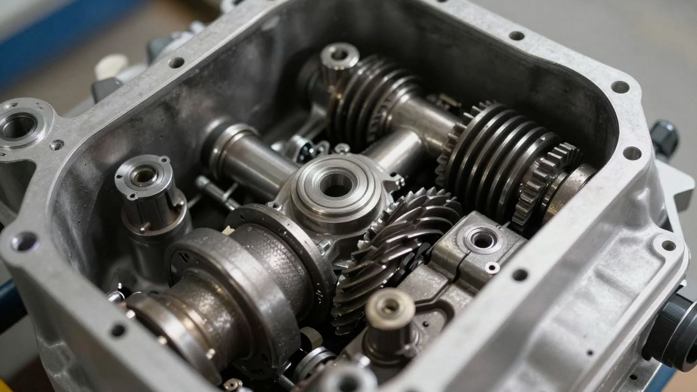 Used Volkswagen Touareg gearbox close-up