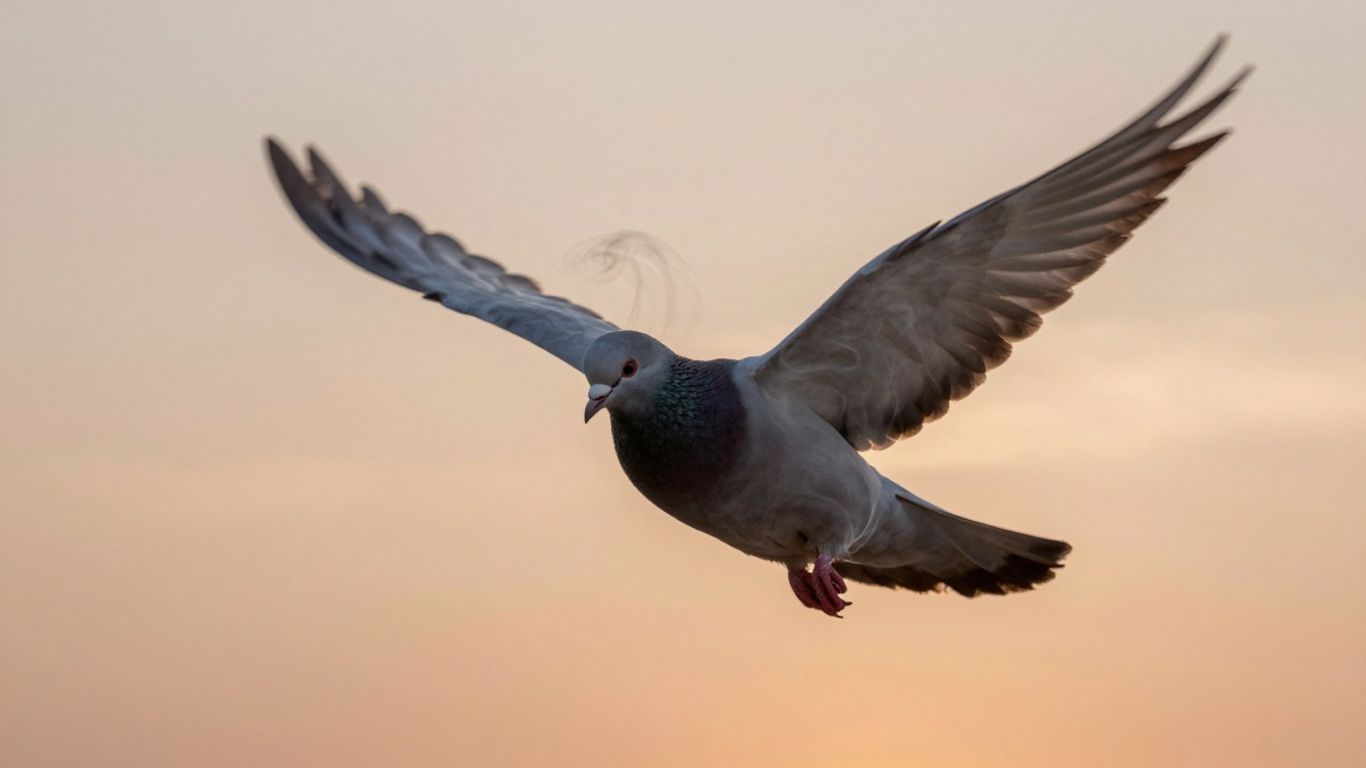 Paloma descendiendo de una luz divina.