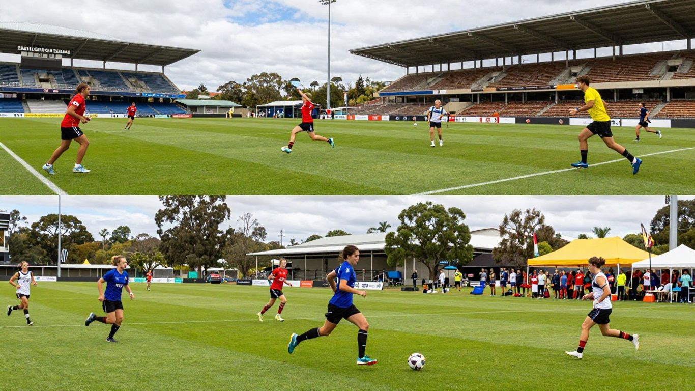 Toowoomba sports clubs, facilities, and community events montage.